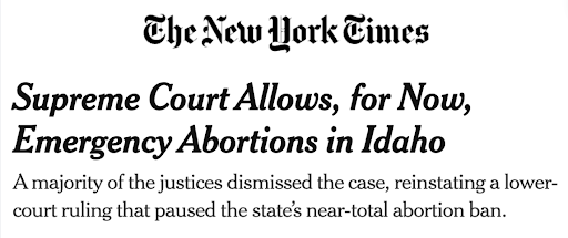 NYT Headline